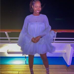 Boohoo Light Blue Formal Dress